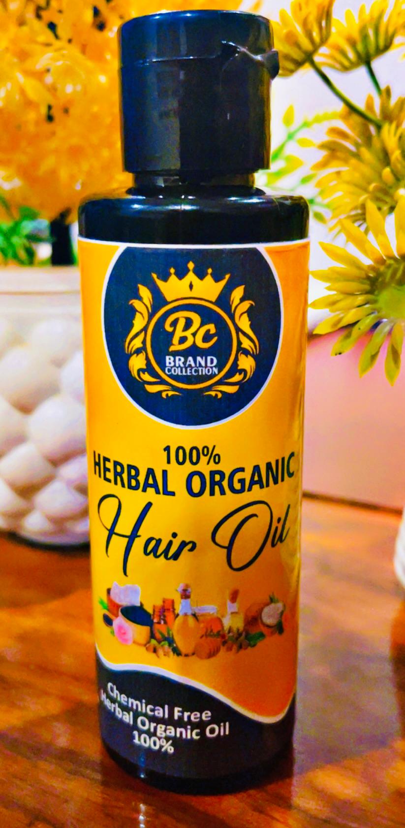 Organic Hair Oil (100% PURE Herbal & Chemical Free)