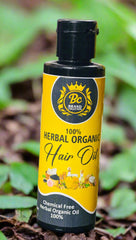 Organic Hair Oil (100% PURE Herbal & Chemical Free)