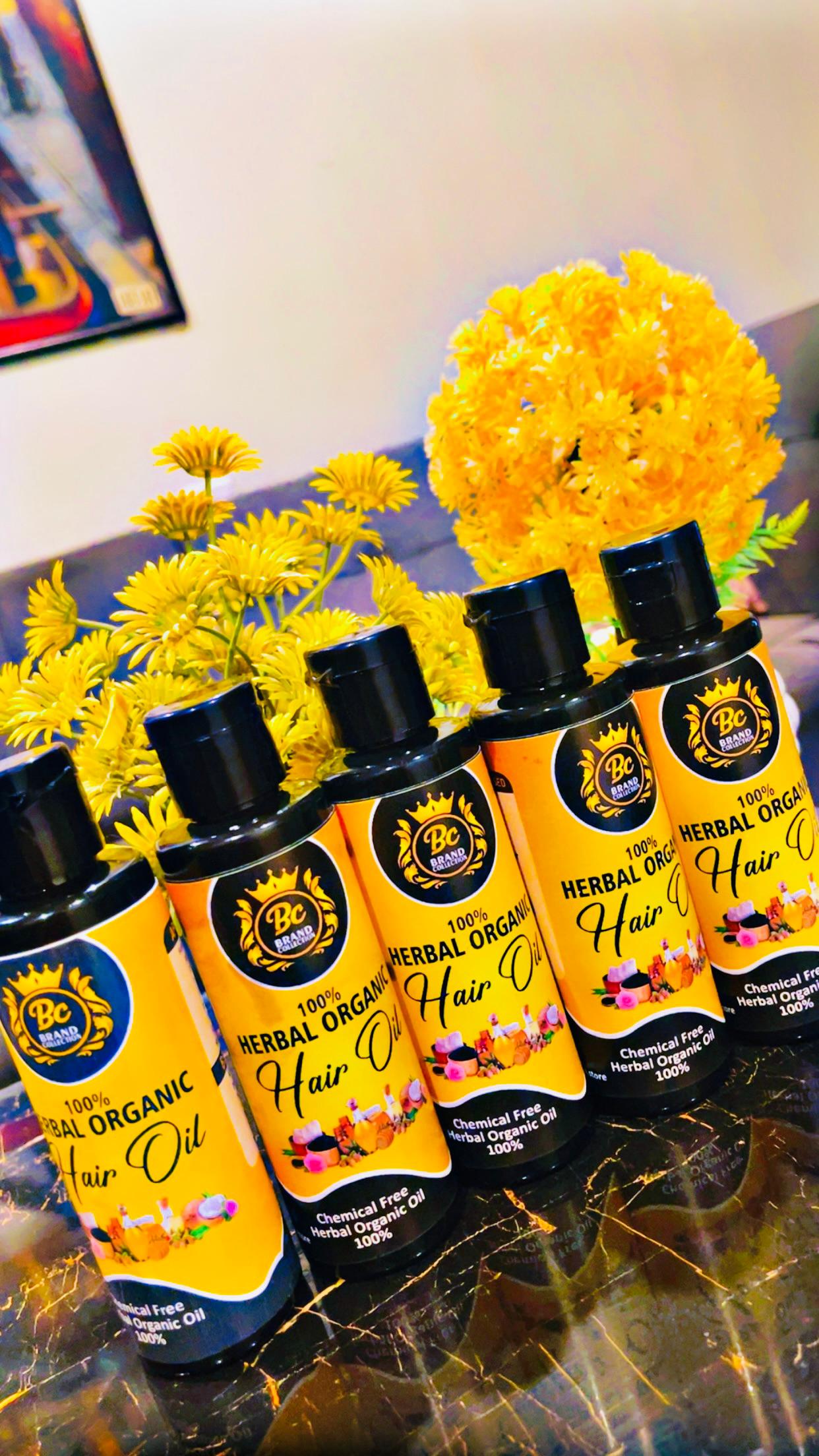 Organic Hair Oil (100% PURE Herbal & Chemical Free)