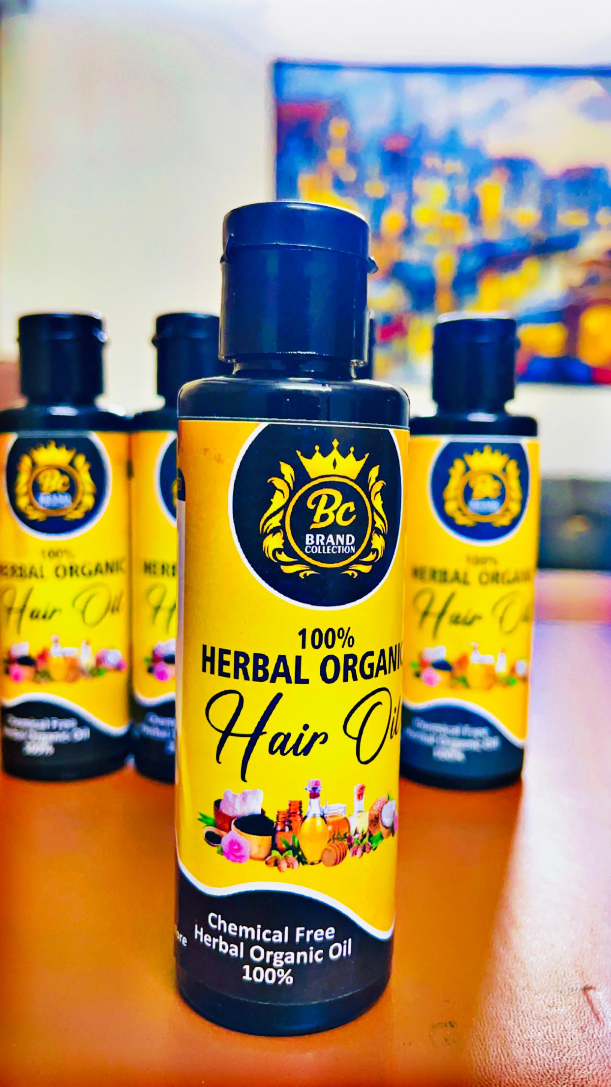 Organic Hair Oil (100% PURE Herbal & Chemical Free)